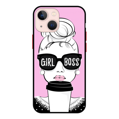 Husa IPhone 14 Plus, Protectie AntiShock, Girl Boss